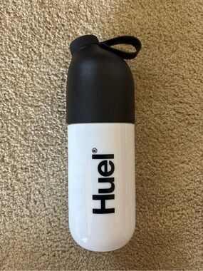 Huel Shaker Bottle in White and Black